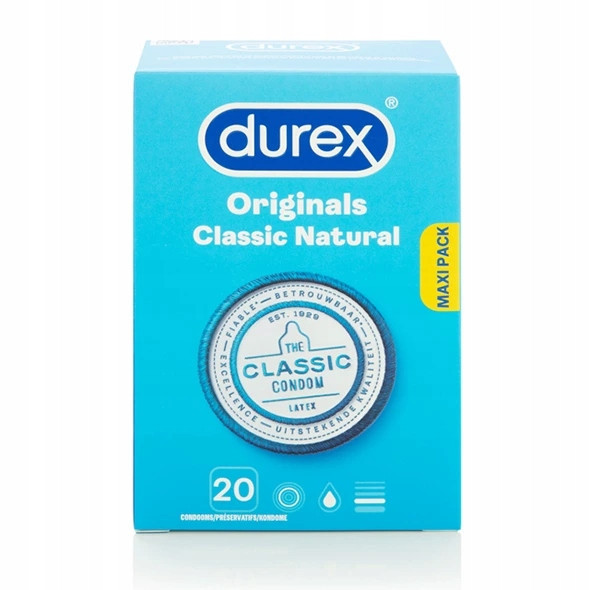 Prezervative - Durex Originals Classic Natural 20 buc.