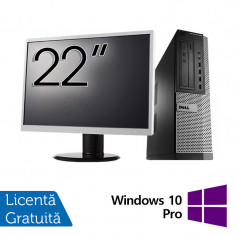 Pachet Calculator Dell OptiPlex 990 Desktop, Intel i5-2400 3.10GHz, 4GB DDR3, 120GB SSD, DVD-ROM + Monitor 22 Inch + Windows 10 Pro NewTechnology Medi foto