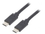 Cablu USB 3.1 USB-C 2.5m Negru, QOLTEC
