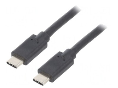 Cablu USB 3.1 USB-C 2.5m Negru foto
