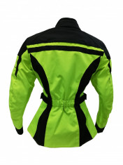 Geaca Textil dama cu protectii , culoare Negru/Verde , marimea L Cod Produs: MX_NEW MX6536 foto