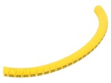 Markere cabluri PVC galbene 2,5-5mm, set 250 buc.