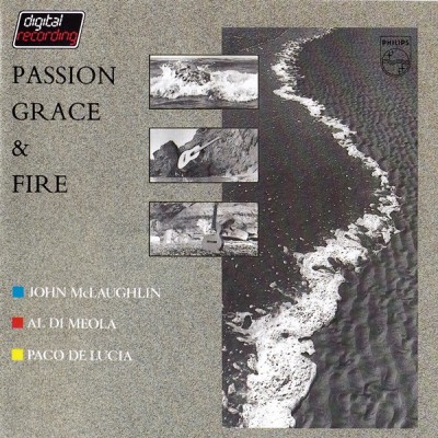 CD John McLaughlin, Al Di Meola, Paco De Lucia &amp;ndash; Passion Grace &amp;amp; Fire (-VG) foto