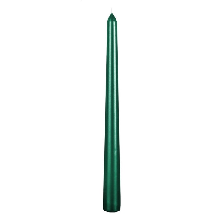 Lumanare decorativa, flippy, pentru masa, 25 cm, din parafina, fara fum, ardere 7.5h, verde