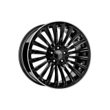 Jante DY988 KM 18x8 18x9 5x112 ET40 ET48 negru margine polish diamond cut compatibile Mercedes Cod: DY988