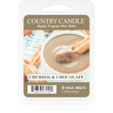 Country Candle Churros &amp; Chocolate ceară pentru aromatizator 64 g