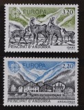BC79, Andorra Franceza 1986, serie peisaje, fauna, europa cept