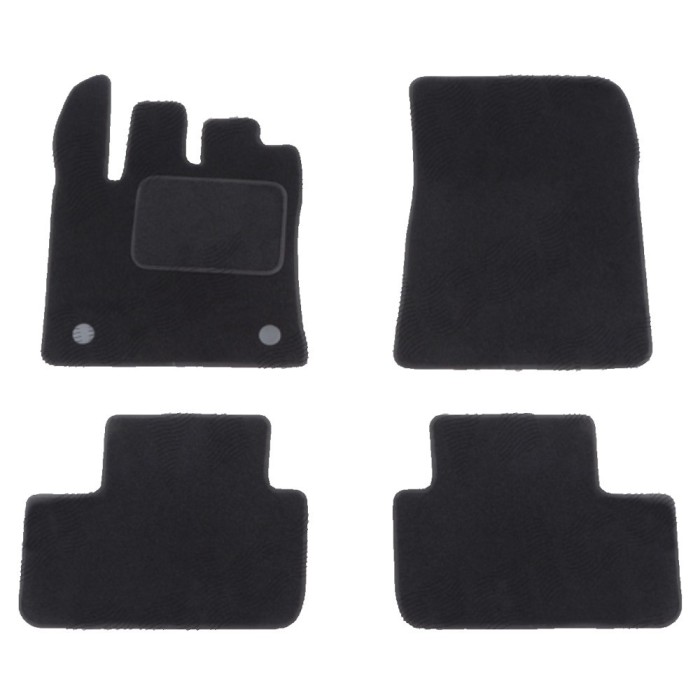 Set covorase auto mocheta Velor RENAULT CAPTUR, 11.2019-05.2024, negru,