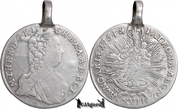 1764 KB, 17 Krajcz&aacute;r - Maria Terezia - Regatul Ungariei