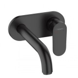 Baterie lavoar cu montaj incastrat, negru mat, Hansgrohe Vernis Blend