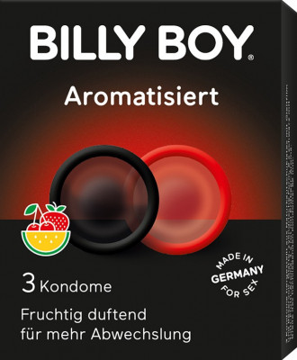 Prezervative Billy Boy Aroma Fructe 3 Buc. foto
