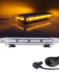 Cumpara ieftin Rampa luminoasa girofar 12-24V cu MAGNET lumina galbena 55cm 10 MODULE