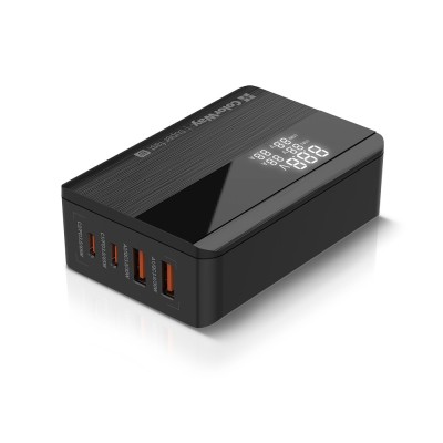 Splitter cablu retea, adaptor Fast Charge ColorWay, 65W, negru foto