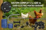 Pachet complet gard electric pentru gradina, 800 m