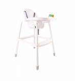 Scaun de masa pentru copii Baby Boo White