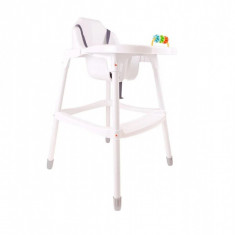 Scaun de masa pentru copii Baby Boo White