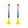 Set 2 Vuvuzele Tricolore Stadion, Petreceri, Goarna Plastic Multicolor 127dB, Fotbal, Barbati, 70g