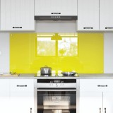 Cumpara ieftin Spate de bucătărie 2 pcs Galben 70 x 60 cm sticlă securizată
