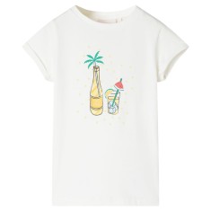 Tricou pentru copii, ecru, 128 foto