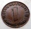 2.489 GERMANIA WWII 1 REICHSPFENNIG 1940 J, Europa, Bronz