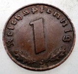 2.489 GERMANIA WWII 1 REICHSPFENNIG 1940 J, Europa, Bronz