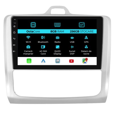 Navigatie Dedicata Ford Focus (2004-2012), 9Inch, 8Gb Ram, 256Gb Stocare, Carplay foto
