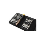 Cumpara ieftin Set Surubelnita Precizie R'deer, 24 Biti, Portofel Piele Eco, Torx, Cruce, Linie, Ceasornicarie, Mecanica Fina