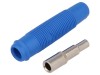 Soclu Banană 4mm Albastru 16A 60VDC, HIRSCHMANN