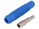 Soclu Banană 4mm Albastru 16A 60VDC, HIRSCHMANN
