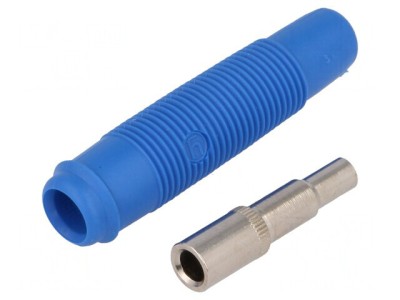 Soclu Banană 4mm Albastru 16A 60VDC foto