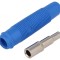 Soclu Banană 4mm Albastru 16A 60VDC