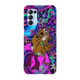 Husa compatibila cu Oppo A55, Viceversa, model Scooby Doo psyhedelic art, Silicon, TPU, Transparent, Carcasa