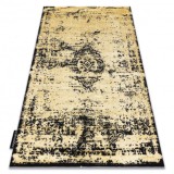 Covor DE LUXE modern 2083 ornament vintage - structural aur / gri, 200x290 cm, Dreptunghi, Poliester