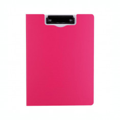 Clipboard dublu A4, Deli F750 02, roz neon foto