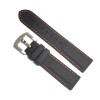 Curea de Silicon Neagra cu cusatura Portocalie 22mm JD003CP, Time Veranda