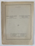 UTILIZAREA RATIONALA A LIGNITILOR ROMANESTI de Dr. Ing. I. BLUM , TEXT IN ROMANA SI FRANCEZA , 1926