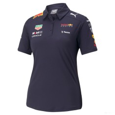 Tricou de Dama cu Guler, Puma Red Bull Team, 2022, Albastru foto