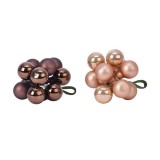 Cumpara ieftin Globuri - Baubles On Wire - Brown, Bundle - mai multe culori | Kaemingk