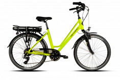 Bicicleta Electrica Devron 26122 460mm Verde Neon 26 foto