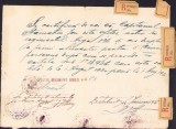A2710N Certificat de ofițer activ &icirc;n Regimentul Argeș Nr 4 pentru acordarea de rații de alimente, 1921, Pitești