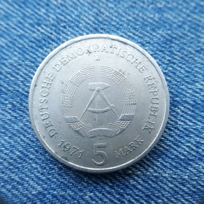 1H - 5 Mark 1971 Germania RDG / Berlin