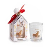 Lumanare parfumata Craciun in cutie cadou aroma White Serenity &Oslash; 5,5 cm x 6,5 H