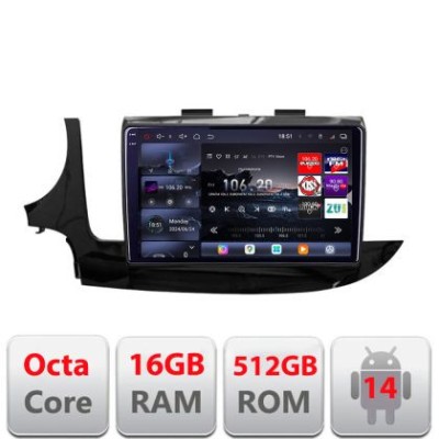 Navigatie Opel Mokka 2016- Edotec Kit-MOKKA2 8 core QLED 2K 16+512 360 Android Waze USB Navigatie Internet Youtube Radio v1 CarStore Technology foto