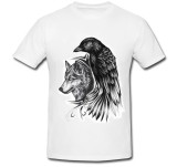 Cumpara ieftin Tricou &quot; Wolf and crow &quot;