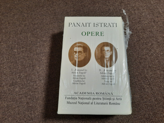 PANAIT ISTRATI- OPERE, 2 VOLUME CICLUL ZOGRAFI EDITURA ACADEMIEI, 2019