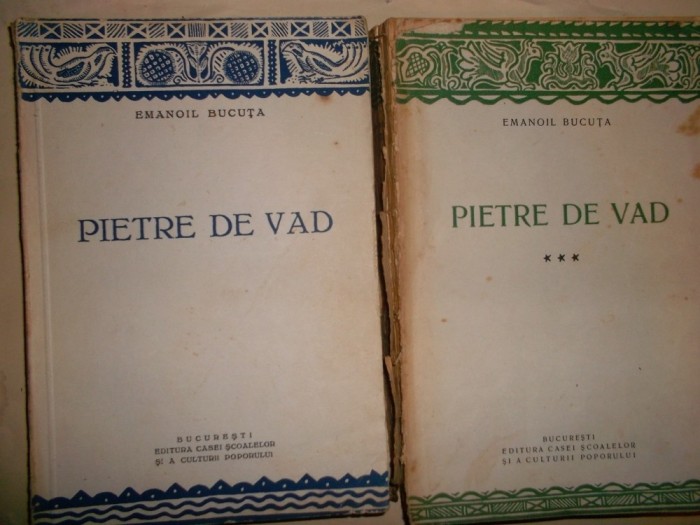 Pietre de vad 3 vol./an 1937/1250pag- Emanoil Bucuta (vol2 fara coperti)