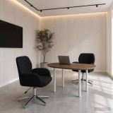 Cumpara ieftin Scaune birou cu rotire 2 buc. Tesatura 54 x 58 x 90 cm Negru