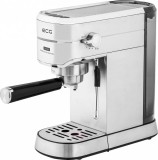 Cumpara ieftin RESIGILAT - Espressor manual ECG ESP 20501, 1450 W,1.25 L, 20 bar, capsule Nespresso, PAD-uri, dispozitiv spumare, otel inoxidabil