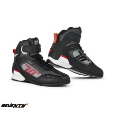 Ghete (cizme) pentru scuter - motocicleta Racing Unisex Seventy model SD-BR2 Veloce culoare: negru/rosu Negru/rosu 37
