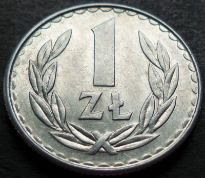 Moneda 1 ZLOT - POLONIA, anul 1986 *cod 2805 A foto